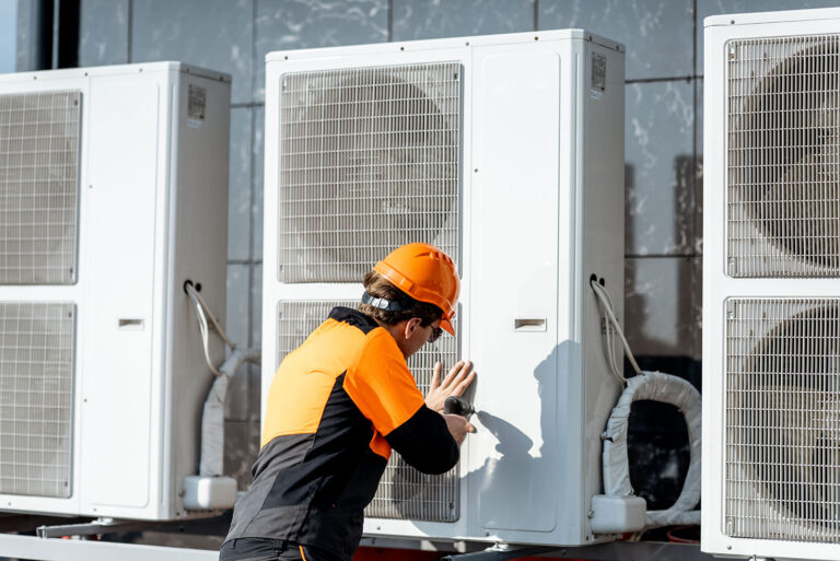Technician arriving for a heating repair appointment in Diamondhead, MS.